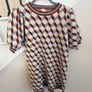 Geometric Patterned Dress